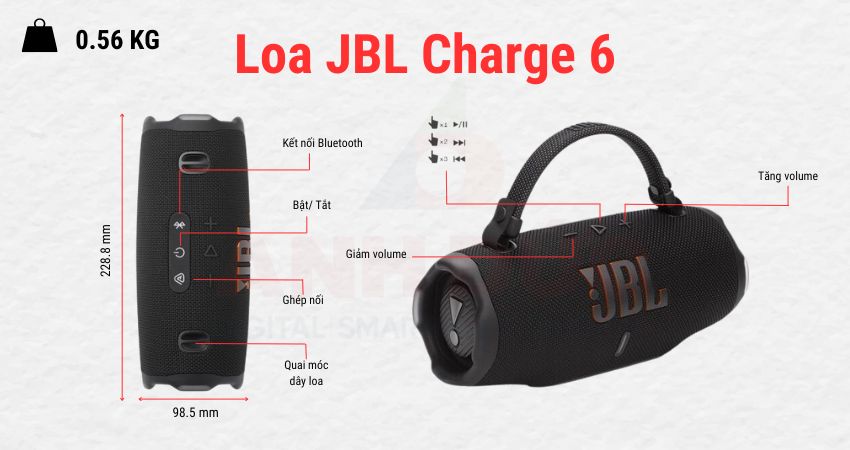 JBL Charge 5 vs Charge 6: Chọn loa nào để có trải nghiệm âm thanh tốt nhất?